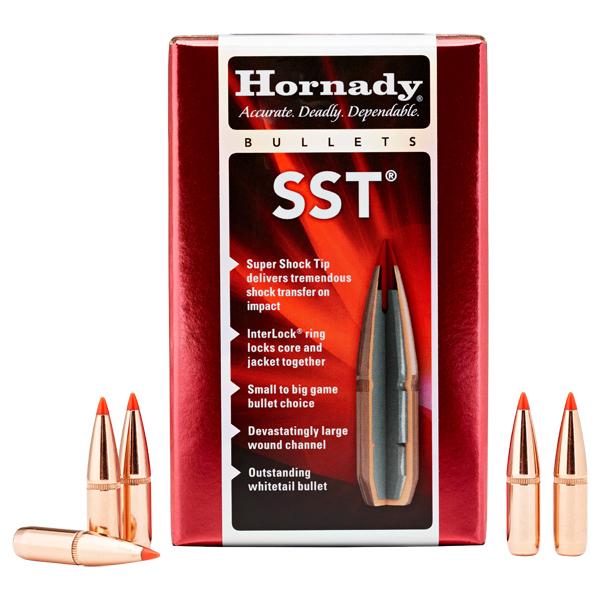 Hornady SST Bullets 270 Calibre (0.277" diameter) 140 Grain, Polymer Tip Boat Tail 100/Box