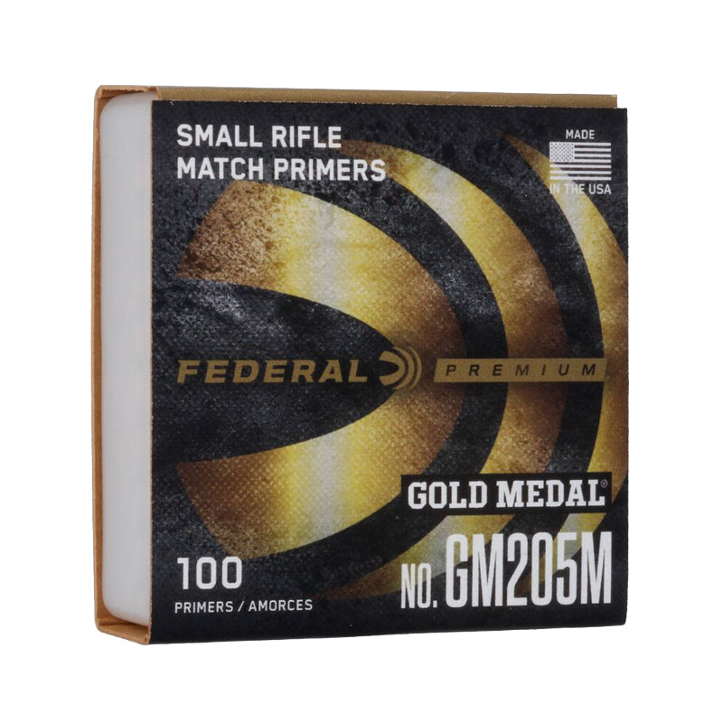 Federal Premium Gold Medal Centrefire Small Rifle Match Primers #GM205M