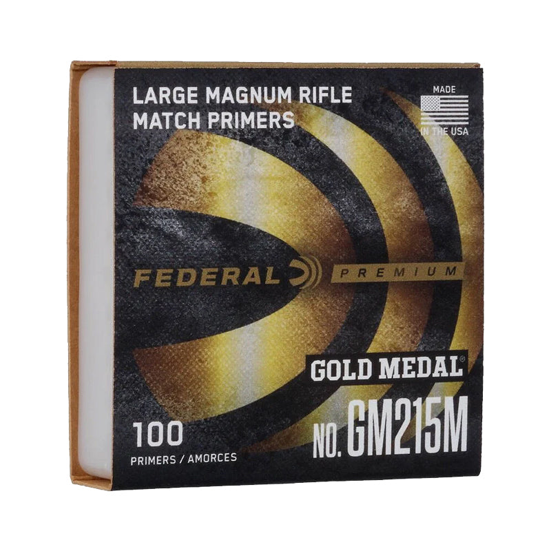 Federal Premium Gold Medal Centrefire Large Magnum Rifle Match #GM215M Primers