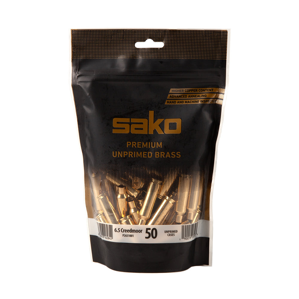 Sako Brass 6.5 Creedmoor Unprimed 50/Box