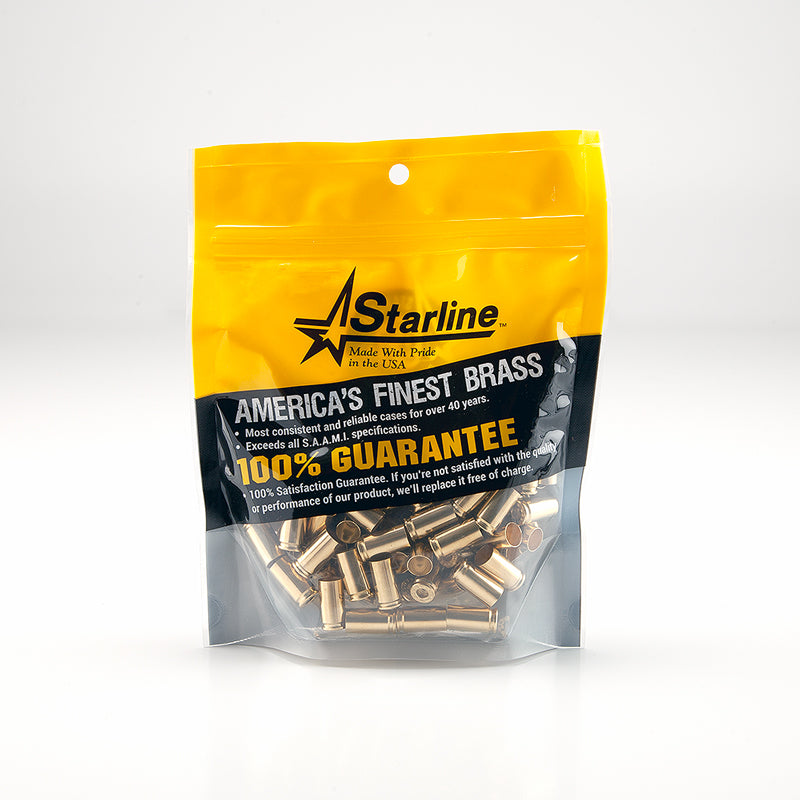 Starline Unprimed 9MM Luger (9MM x 19) Unprimed Handgun Brass 100/Bag
