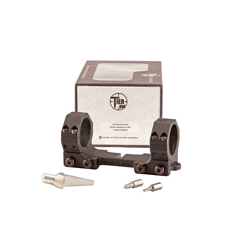 Tier One Monomount, Long Saddle 34MM Medium 0-MOA - Pre-owned