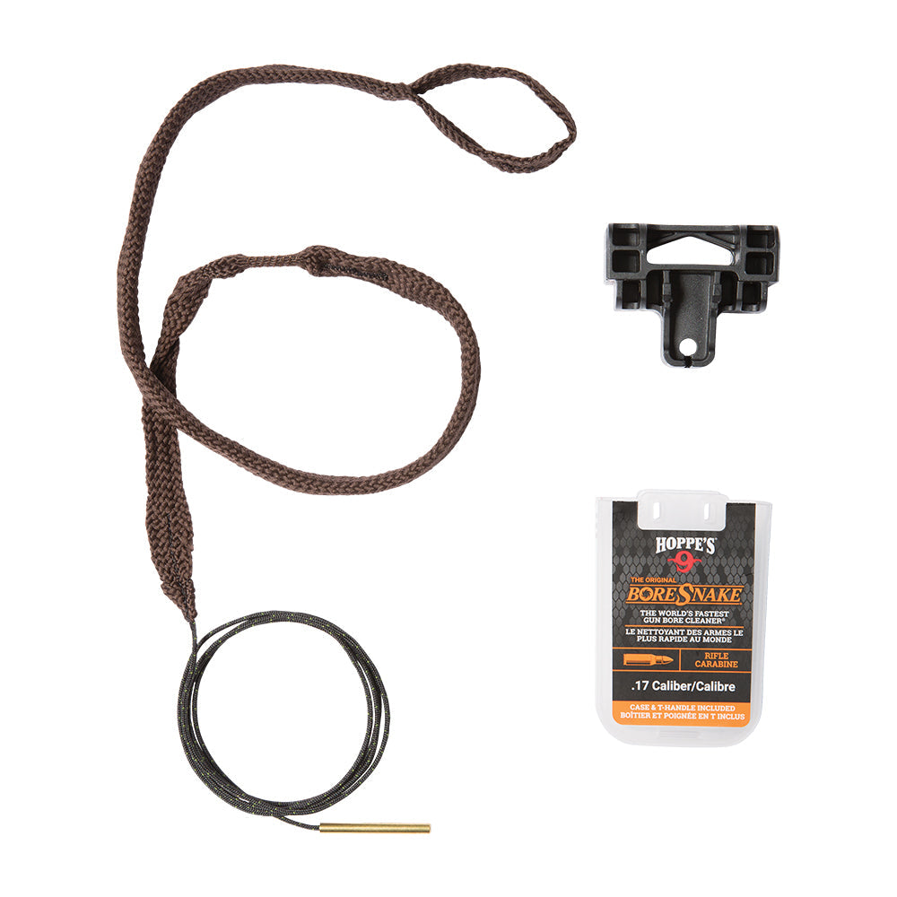 Hoppe's Boresnake Den Rifle Bore Cleaner with T-Handle, .17 HMR - .17 Calibre Centerfire