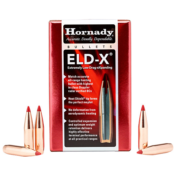 Hornady ELD-X Bullets 22 Calibre (0.224" diameter) 80 Grain Polymer Tip 100/Box
