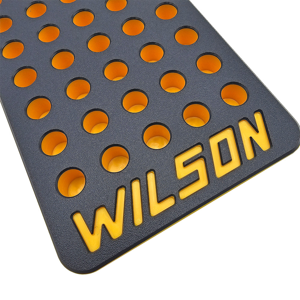 LE Wilson Black/Yellow 50 Round Case Reloading Tray, .533 Case Head dia