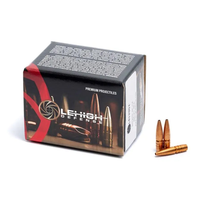 Lehigh Controlled Chaos Bullets 6.5MM Calibre, (0.264" diameter) 110 Grain Hollow Point Boat Tail 50/Box