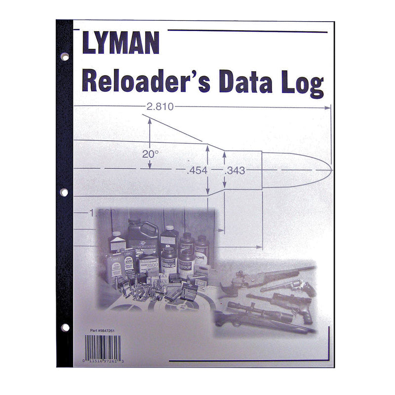Lyman Reloading Data Log