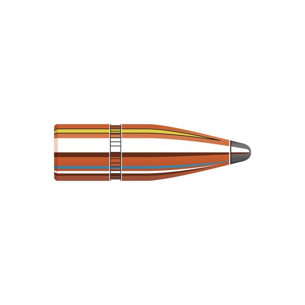 Hornady InterLock Bullets 30 Calibre (0.308" diameter) 150 Grain, Spire Point 100/Box