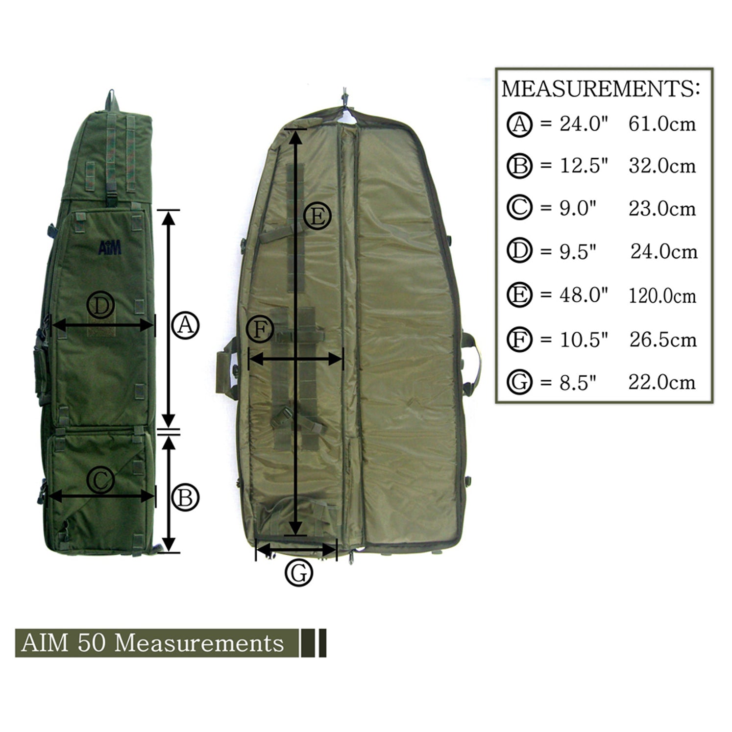 AIM 50 Tactical Drag Bag