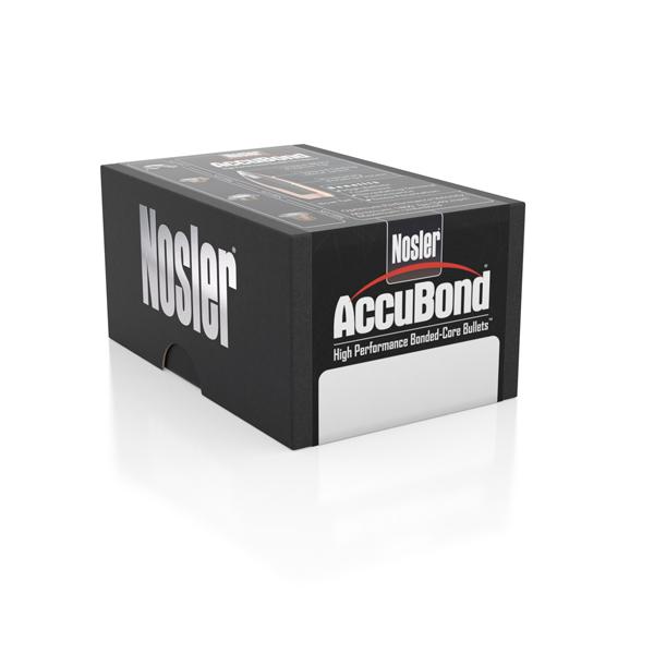 Nosler AccuBond Bullets 32 Calibre, 8mm (0.323" diameter) 200 Grain Bonded Spitzer Boat Tail 50/Box