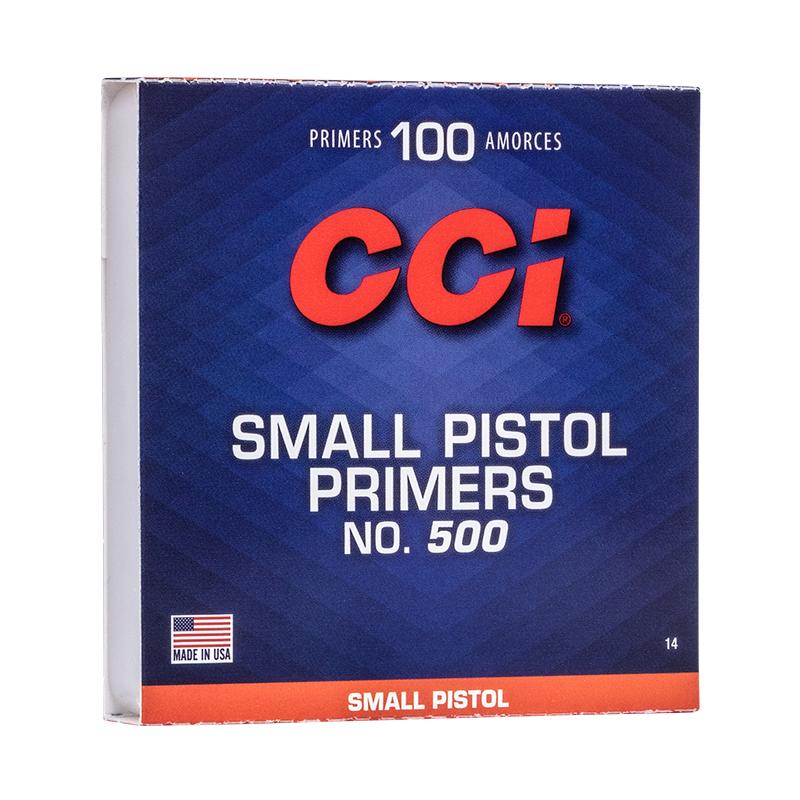 CCI® Centrefire Small Pistol Primers #500