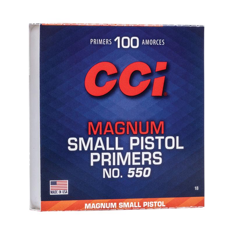 CCI® Centrefire Small Pistol Magnum Primers #550