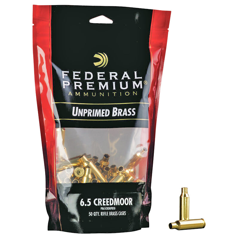 Federal Premium Brass 6.5 Creedmoor Gold Medal Unprimed 50/Bag