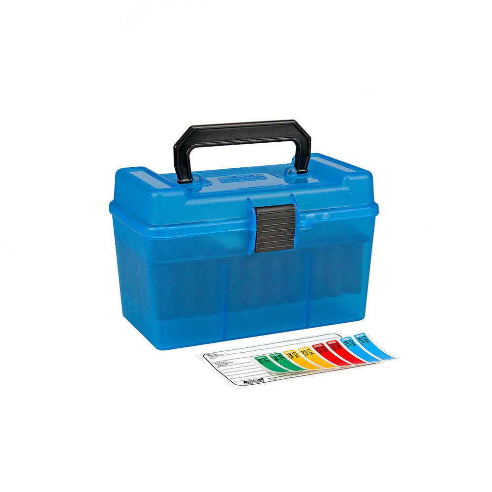 MTM Rifle Deluxe H-50 Series Flip-Top Ammo Box with Handle, H50-RMAG, 22-250 Remington to 458 Winchester Magnum