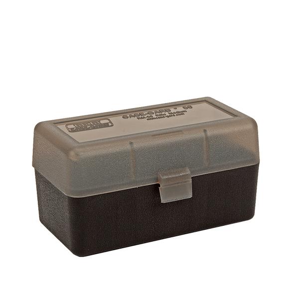 MTM Rifle RM-50 Series Flip-Top 50 Round Plastic Ammo Box, 220 Swift, 6.5 Creedmoor, 308 Winchester