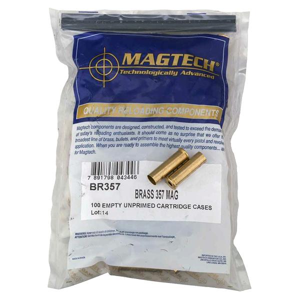 Magtech 357 Magnum Unprimed Handgun Brass 100/Bag