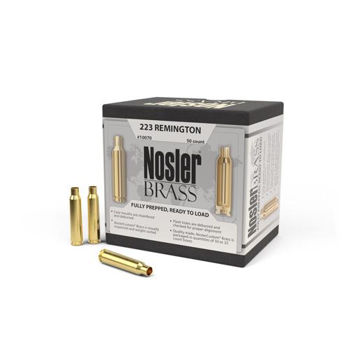 Nosler Custom Brass 223 Remington Unprimed 50/Box