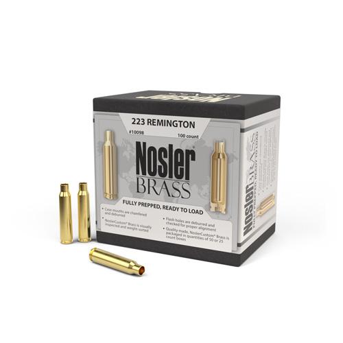 Nosler Custom Brass 223 Remington Unprimed 100/Box