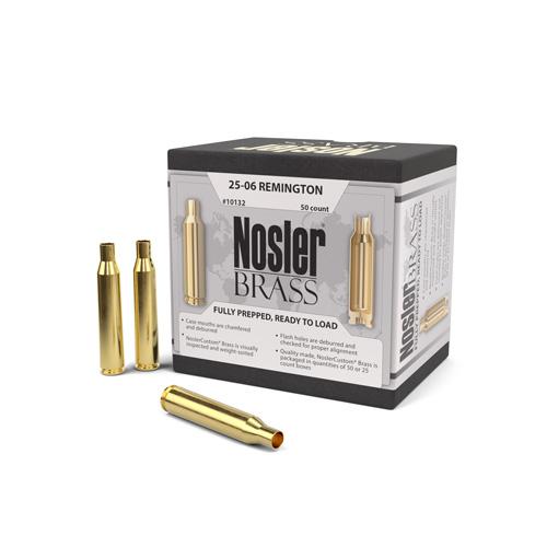 Nosler Custom Brass 25-06 Remington Unprimed 50/Box