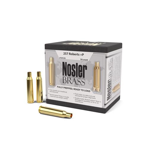 Nosler Custom Brass 257 Roberts +P Unprimed 50/Box