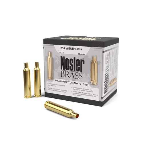 Nosler Custom Brass 257 Weatherby Magnum Unprimed 50/Box