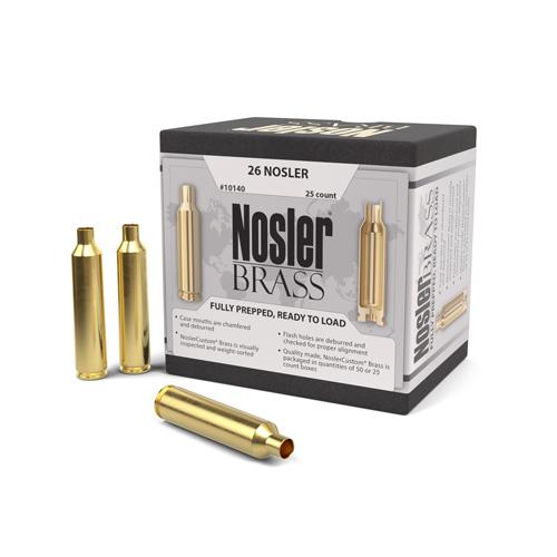 Nosler Custom Brass 26 Nosler Custom Brass Unprimed 25/Box