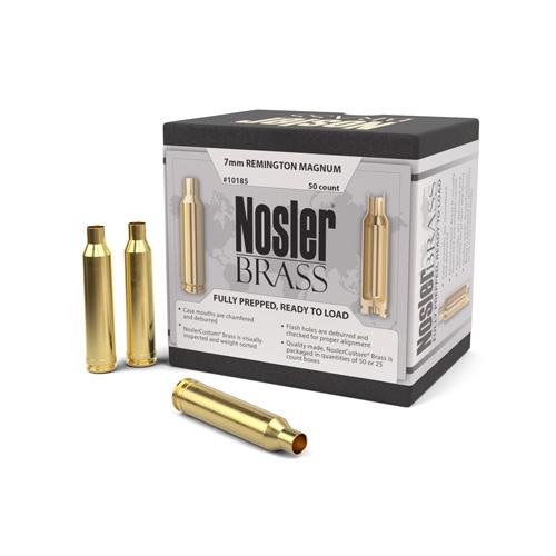 Nosler Custom Brass 7MM Remington Magnum Unprimed 50/Box