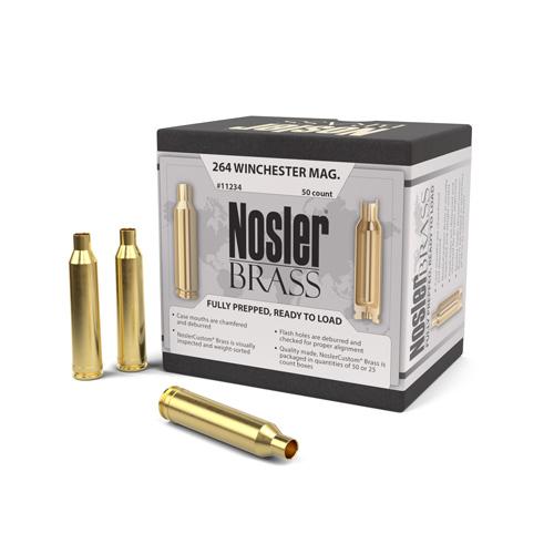 Nosler Custom Brass 264 Winchester Magnum Unprimed 50/Box