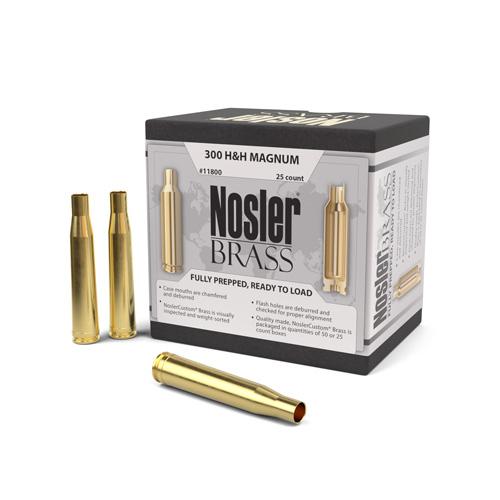 Nosler Custom Brass 300 H&H Magnum Unprimed 25/Box