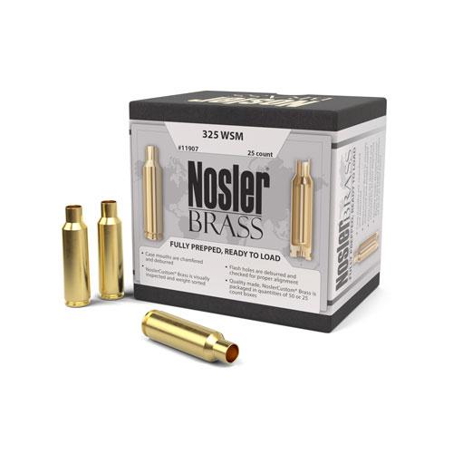 Nosler Custom Brass 325 WSM Unprimed 25/Box