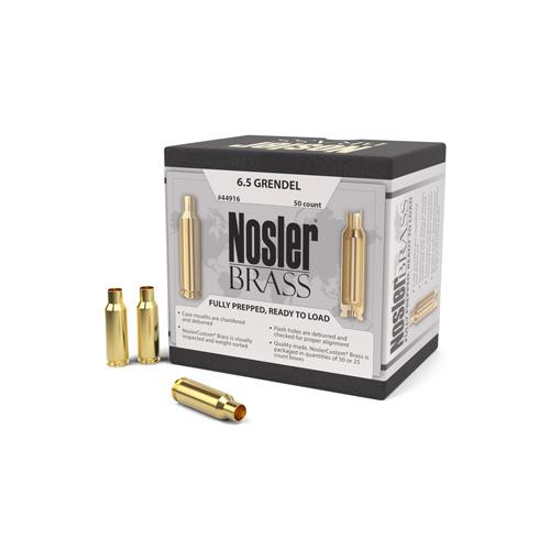 Nosler Custom Brass 6.5 Grendal Unprimed 50/Box
