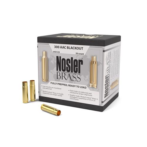 Nosler Custom Brass 300 AAC Blackout Unprimed 50/Box