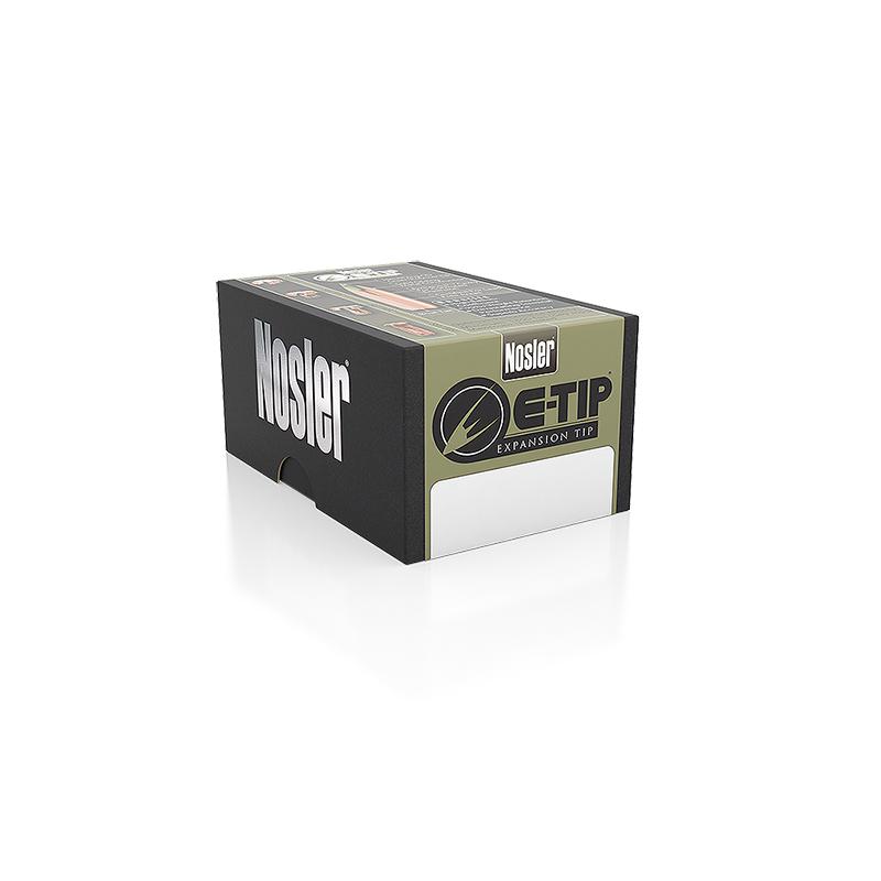 Nosler E-Tip Bullets 30 Calibre (0.308" diameter) 150 Grain Spitzer Boat Tail Lead-Free 50/Box