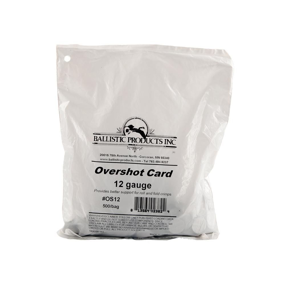 Ballistic Products Shotshell Overshot Cards .030" Thick 500/Bag