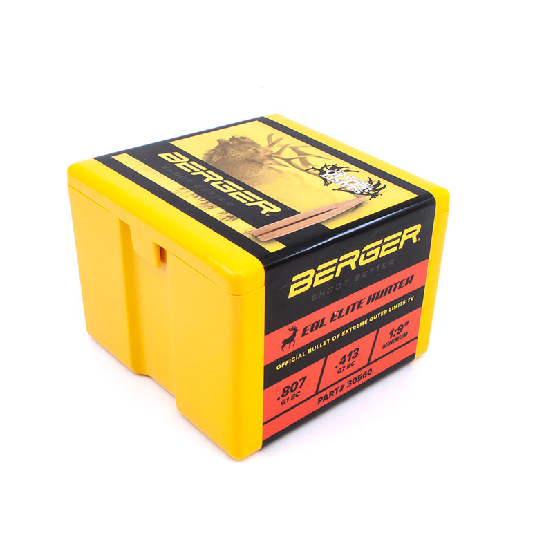 Berger Elite Hunter Hunting Bullets 30 Calibre (0.308" diameter) 245 Grain Hybrid Hollow Point Boat Tail 100/Box