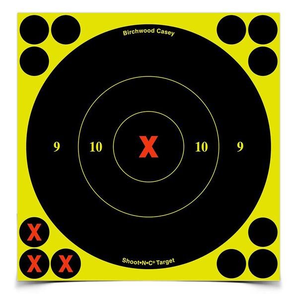 Birchwood Casey Shoot-N-C&reg; 6 Inch X-Bull's-Eye, 60 Targets - 720 Pasters