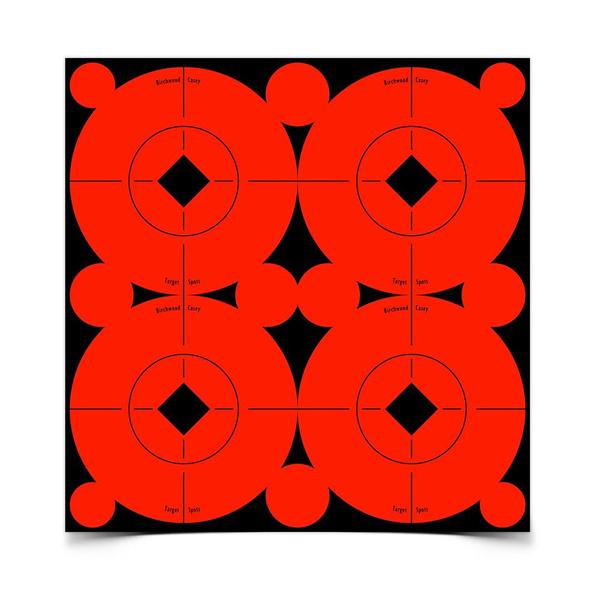 Birchwood Casey Target Spots&reg; 3 Inch Fluorescent Red 40 Targets - 100 Pasters