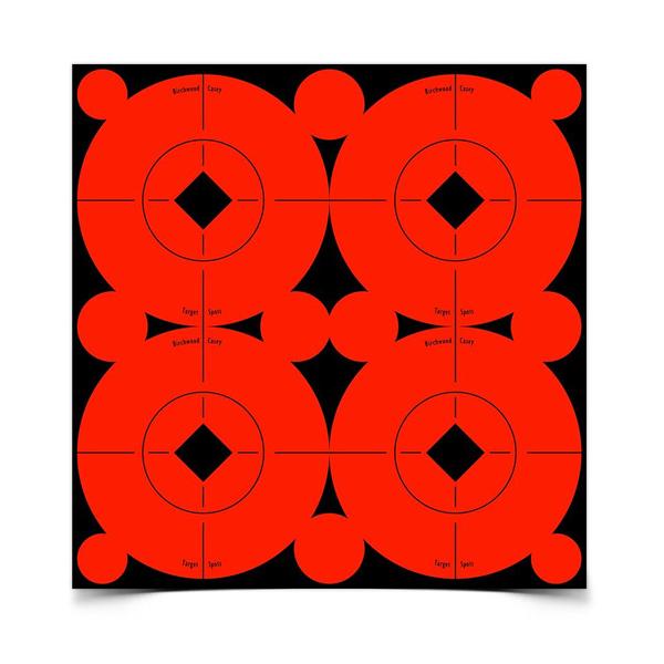 Birchwood Casey Target Spots&reg; 3 Inch Fluorescent Red 40 Targets - 100 Pasters