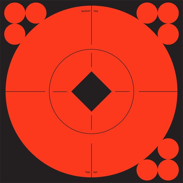 Birchwood Casey Target Spots&reg; 6 Inch Fluorescent Red 10 Targets - 120 Pasters