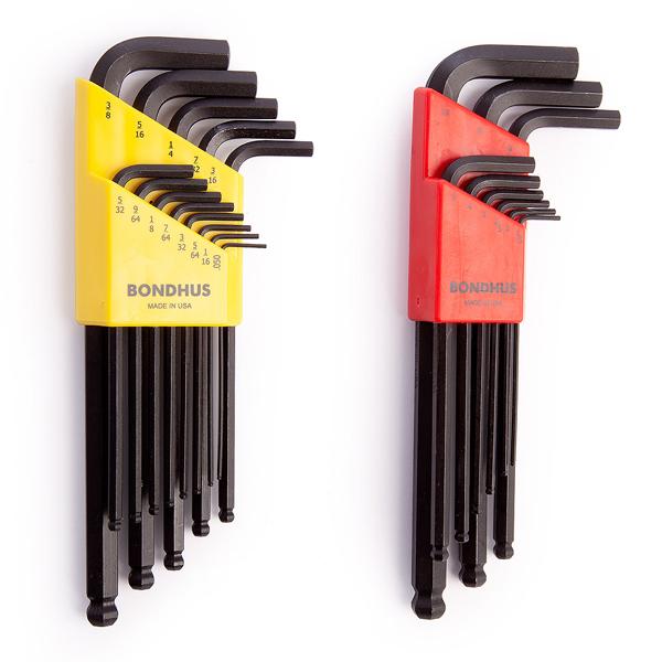 Bondhus 20199 Inch/Metric Balldriver L-Wrench Double Pack 10999 (1.5 - 10mm) and 10937 (.050 - 3/8), BLX9mm & BLX13