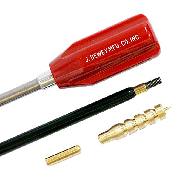 Dewey 2-Piece Nylon Coated Cleaning Rod .50 Calibre 54 Inches 12-28 Male Thread
