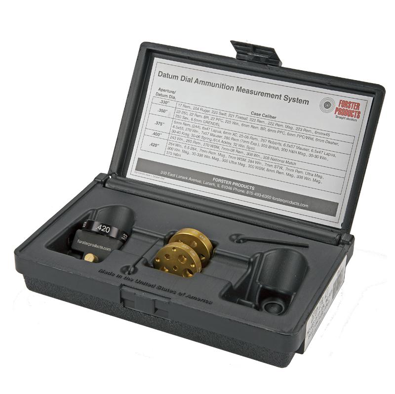 Forster Datum Dial Ammunition Measurement System Complete Kit in Storage Box