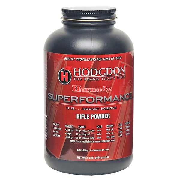 Hodgdon Superformance Smokeless Propellant, 1 Pound