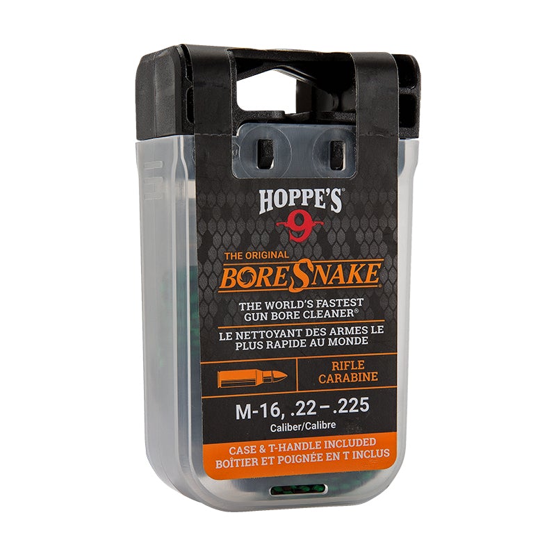 Hoppe's BoreSnake Den Rifle Bore Cleaner with T-Handle, .22 - .223 Calibre, 5.56 Rifle