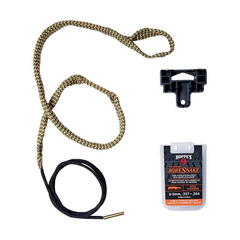 Hoppe's BoreSnake Den Rifle Bore Cleaner with T-Handle, .25 Calibre and 6.5MM