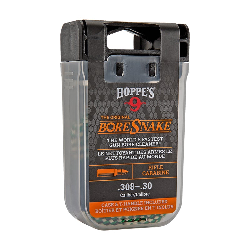 Hoppe's BoreSnake Den Rifle Bore Cleaner with T-Handle, .30 Calibre Rifle