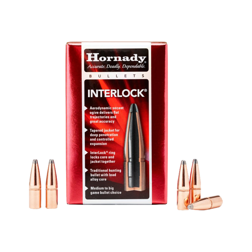 Hornady Bullets 8MM (323" diameter) 170 Grain Round Nose Soft Point 100/Box