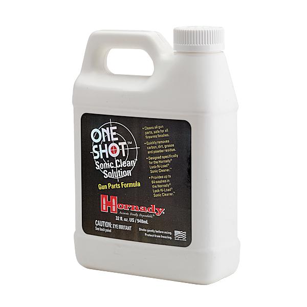 Hornady One Shot Sonic Cleaner Ultrasonic Firearm Parts Cleaning Solution  32 Fl oz/946 ml