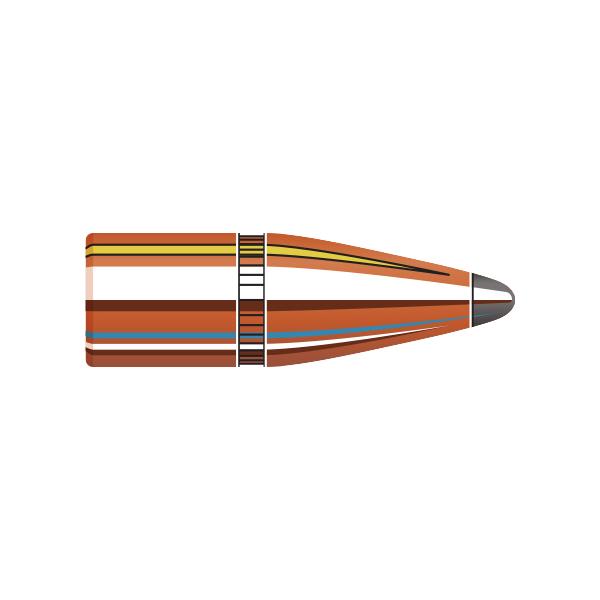 Hornady Varmint&trade; Bullets 22 Calibre (0.224" diameter) 55 Grain Spire Point with Cannelure 100/Box