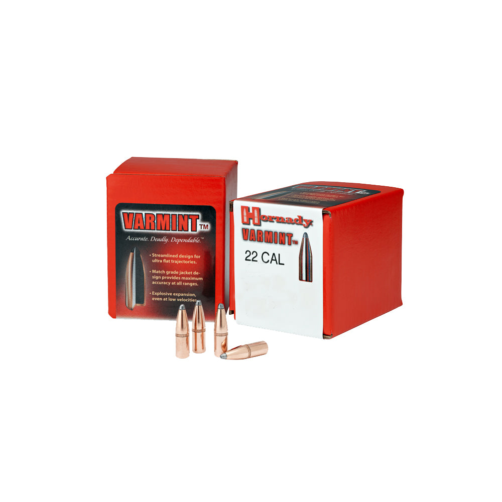 Hornady Bullets 22 Calibre (0.224" diameter) 55 Grain Super Explosive (SX) Spire Point 100/Box